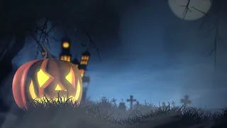 Halloween Ambience 🎃👻 Haunted Graveyard with scary and relaxing sounds 🪦💀