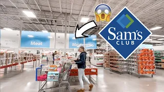 SAM'S CLUB SPRING HAUL LARGE FAMILY SAMS CLUB SHOP WITH ME GROCERY HAUL // Rachel K