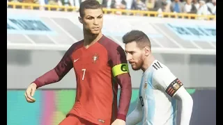 Ronaldo vs Messi - Gameplay PES 2018 Solo Superstar