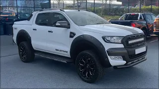 White Ford Ranger Wildtrak Custom Accessories Walkaround At 4x4AT.com