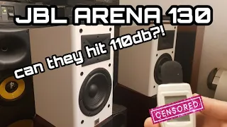 JBL ARENA 130 Loud test! Can they hit 110db?