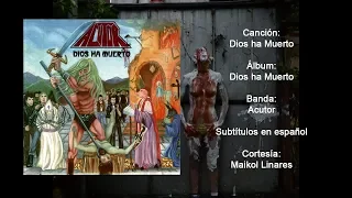 Dios Ha Muerto - Acutor,  Letra en español