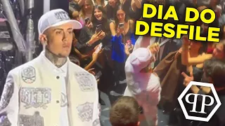 DESFILEI PELA PHILIPP PLEIN E DEPOIS FIZ UM SHOW NO DESFILE! Vlog de viagem do Fafa #2