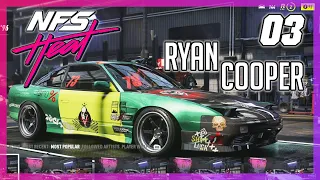 Ryan Cooper returns! ProStreet 180SX | NFS Heat Playthrough Part 3 (100%, Hard, 60FPS, Ultra)