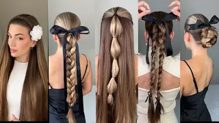 PEINADOS COQUETTE PARA PELO LARGO ( Cute hairstyles 2024 ) ✨Part 1✨