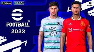 Efootball 2023 PPSSPP Android English Version Commentator Peter Drury & Real Faces HD Graphics 1 GB