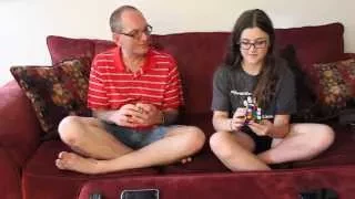 Rubik's Cube Challenge - Dad vs. Daughter - Round 1 - 7/11/15