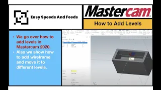 HOW TO ADD LEVELS IN MASTERCAM 2020