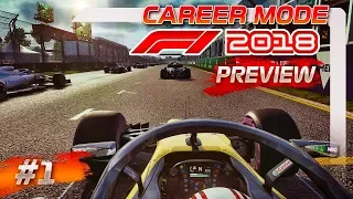 F1 2018 GAMEPLAY: Career Mode Preview Part 1 - Australian Grand Prix