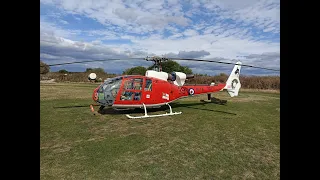 *Old video, new one linked in description* Gazelle helicopter (SA341HT2) test flight