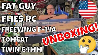 FREEWING F-14A TOMCAT TWIN 64MM UNBOXING by Fat Guy Flies RC