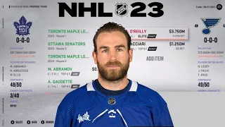 NHL 23 | RYAN O'REILLY TRADE TO TORONTO