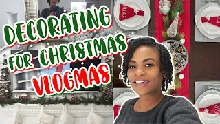 VLOGMAS | CHRISTMAS DECORATE WITH ME | CHRISTMAS DECOR 2021 | THE A PLUS FAMILY