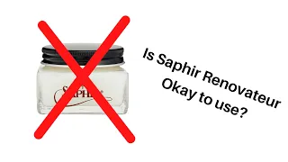 I don't recommend Saphir Renovateur for your shoes, if you are a beginner like me!!