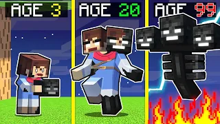 Surviving 99 Years As The WITHER In Minecraft!