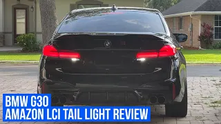 BMW G30 : LCI AMAZON TAIL LIGHT REVIEW