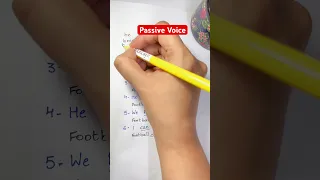 Change Active Voice to Passive Voice