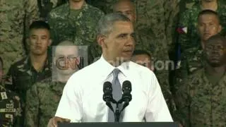 PHILIPPINES OBAMA SPEECH-IT'S HOT!