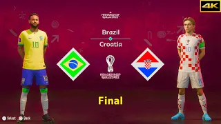 FIFA 23 | BRAZIL vs. CROATIA | NEYMAR vs. MODRIC | FIFA WORLD CUP FINAL | [4K]