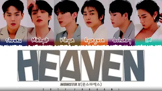 MONSTA X - 'HEAVEN' Lyrics [Color Coded_Han_Rom_Eng]