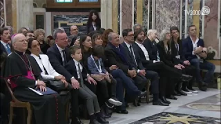 UDIENZA AGLI ARTISTI DEL CONCERTO “NATALE IN VATICANO” del 15.12.2017