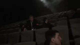 Эвакуация людей из кинотеатра