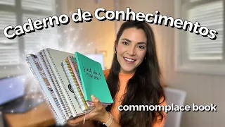 Como fazer um CADERNO de conhecimentos [commonplace book]