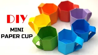 Origami Cup: How to Make Paper Cup Out of Paper | DIY Mini Paper Tea Cups | Paper Coffee Cups