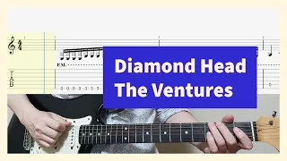 The Ventures - Diamond Head Guitar Cover with Tab