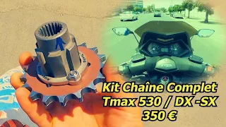 مشيت باش نرسل كيت ديال سنسلة لوحد فان في مدينة تارودانت /🚀 Kit Chaine complet Tmax 530 🛠️❤️/ DX - SX