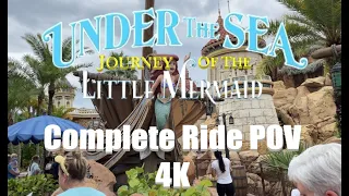Journey of the Little Mermaid | Complete Ride POV | Magic Kingdom | Walt Disney World | 4K