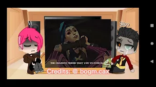 past and future arcane react to Powder/Jinx last part |read desc | •~•