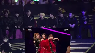 SEVENTEEN reaction to Iz*One - La Vien Rose [mama hong kong 2018]