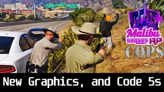 New Graphics, and Code 5s | Malibu Sunset RP COPS #15