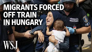 Armed Police Force Migrants Off Train in Hungary | WSJ