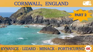 Cornwall, England UK - Part 2  Kynance Cove , Lizard Point, Minack Theatre and Porthcurno