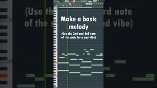 HOW TO MAKE SAD MELODIES #producer #flstudio