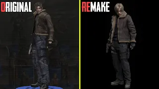 Resident Evil 4 Remake vs Original Character Models Comparison