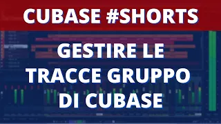 Gestire le Tracce Gruppo di Cubase #shorts