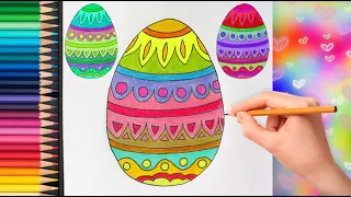 Як намалювати писанку | Как нарисовать пасхальное яйцо | How to draw an Easter egg