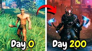 I Spent 200 days in Valheim (Ashlands Update) and defeated all the bosses (FULL MOVIE)