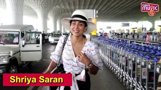 Actress Shriya Saran Spotted At Airport