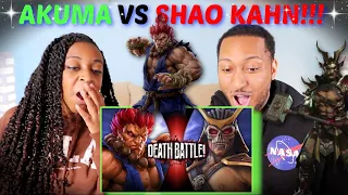 Death Battle! "Akuma VS Shao Kahn (Street Fighter VS Mortal Kombat)" REACTION!!!