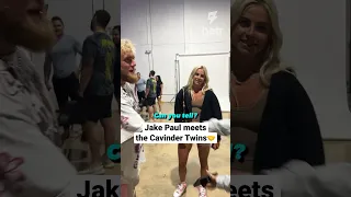 Does Jake Paul know which Cavinder twin is which? 👀