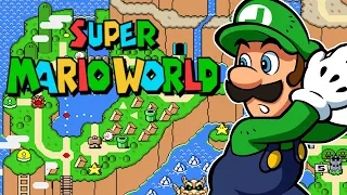 SUPER MARIO WORLD -  Full Game (100%, All Exits) (As Luigi)