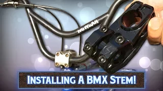 How To Install A BMX Stem!