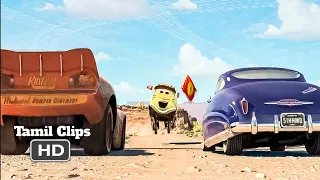 Cars (2006) - Lamp Racing Scene Tamil 6 | Movieclips Tamil