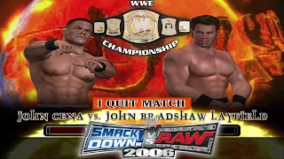 WWE John Cena vs JBL I Quit match | Judgement Day 2005 | SmackDown vs Raw 2006 PCSX2