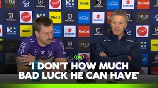 Bellamy talks Papenhuyzen injury and bittersweet win | Storm Press Conference | Fox League