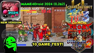 MAME4Droid 2024 (0.262) - Test in 10 Games! │ Arcade Emulator New Version for Android 2024